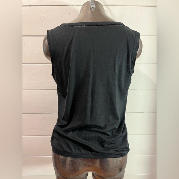 ❣️🖤 JAEGER – Black Sleeveless Top – Size M - Picture 7 of 11